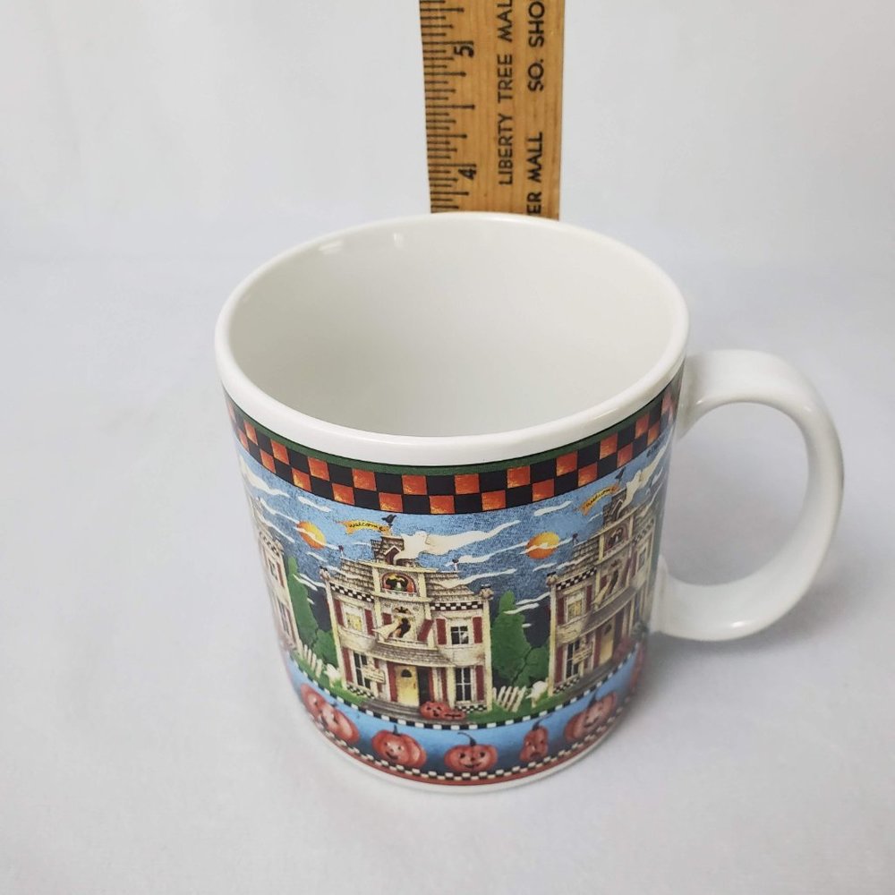 Vintage Sakura Debbie Mumm Haunted House Mugs Set of 4 2000 - Picture 9 of 9